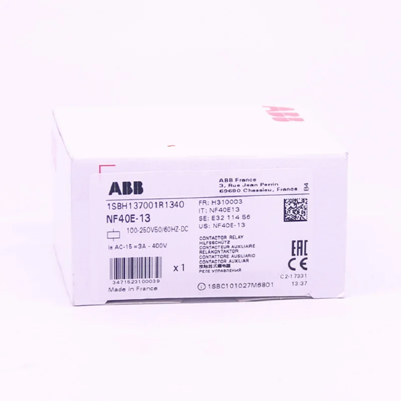 ABB NF 4 полюсный контактор реле переменного тока/DC NF40E 12 13 14|Замыкатели| |
