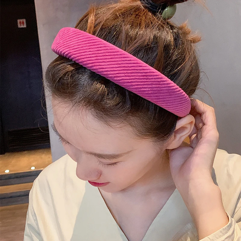 

Элегантные винтажные аксессуары для волос универсальная Вельветовая повязка на голову Классическая Милая Корейская повязка на голову