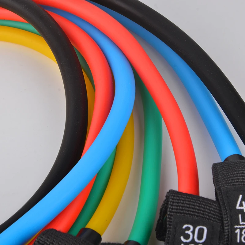 

cx-12 Pcs/Set Latex Tubes Resistance Bands 150/100 LBS Home Gym Strength Training Pull Rope Yoga Tension Band Fitness Equipment