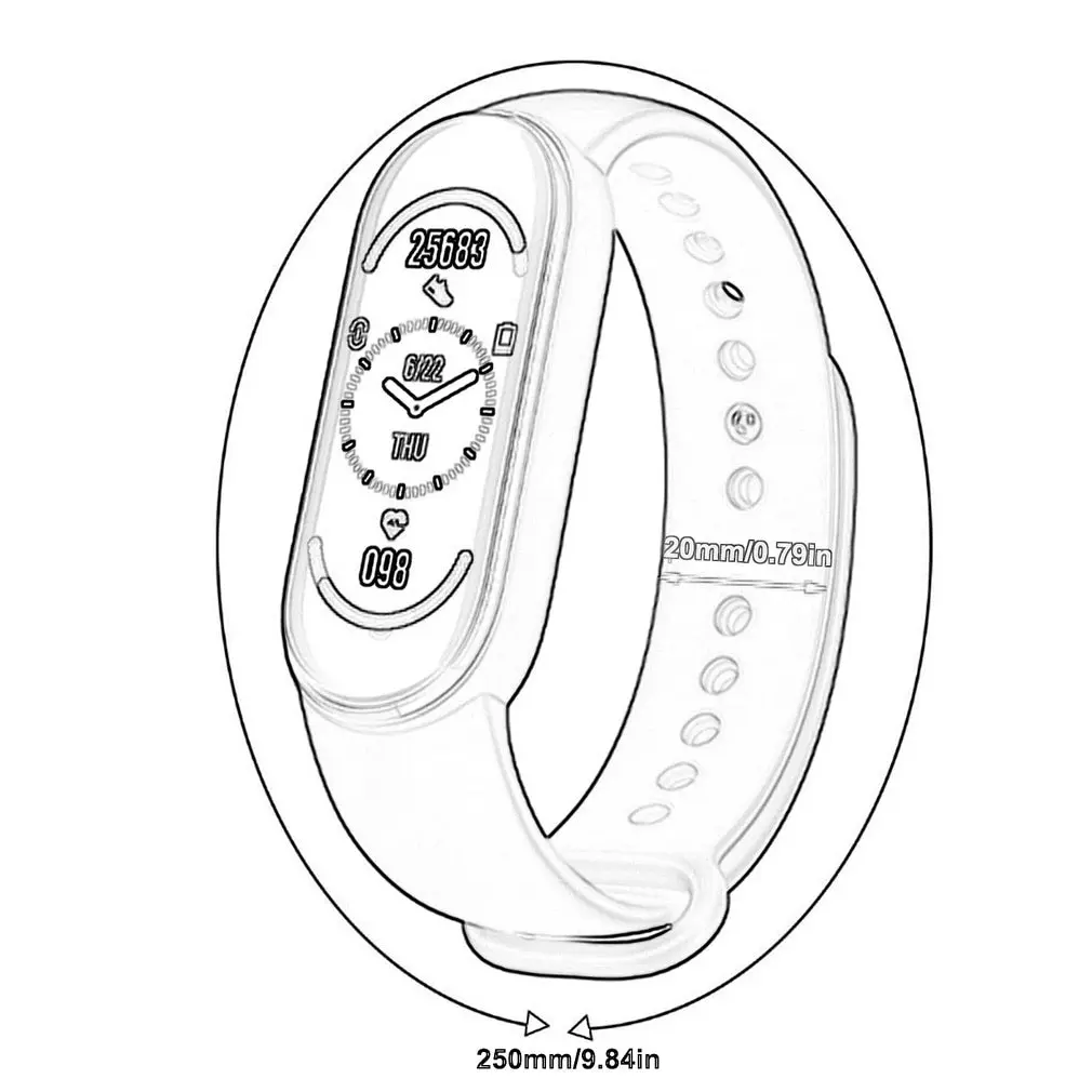 

2021New xiaomi Band M6 Smart Watch Bracelet Blood Pressure Monitor Fitness Color Screen Smart watch Smart Clock Hours For xiaomi