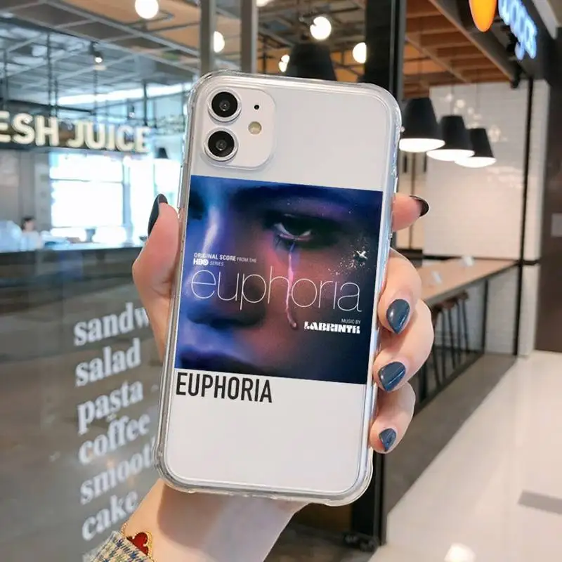 

American TV Series Euphoria Phone Case Transparent for iPhone 11 12 mini pro XS MAX 8 7 6 6S Plus X 5S SE 2020 XR