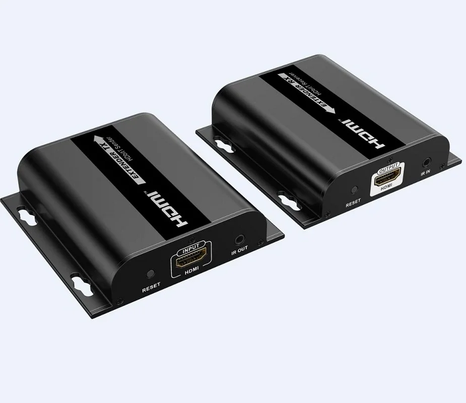 До 120 м LKV383 V4.0 HDMI-совместимый 1080P @ 60 Гц удлинитель с ИК-ретранслятором через RJ45 LAN