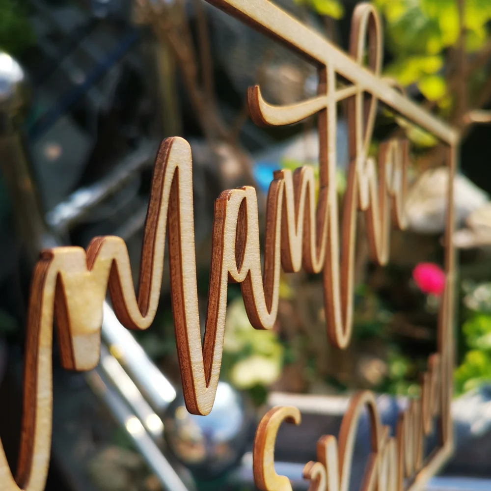 Деревянный реквизит для свадебной вечеринки уникальный шестиугольный Подарок