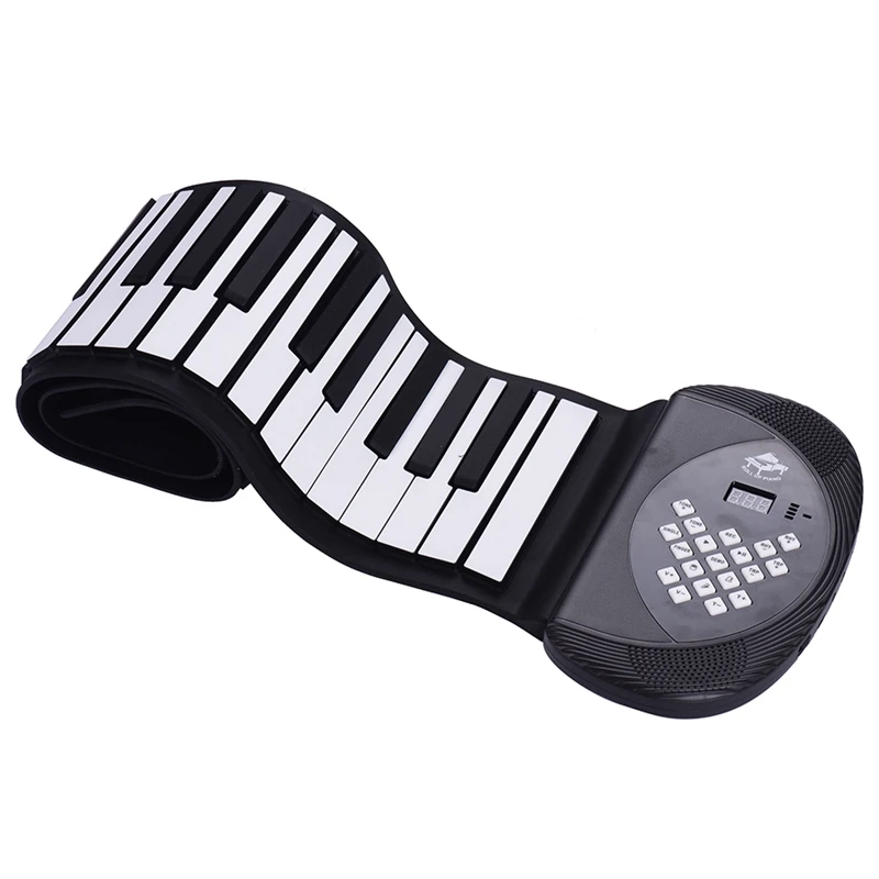 61 клавиша MIDI скручивающаяся фортепиано Электронная силиконовая клавиатура
