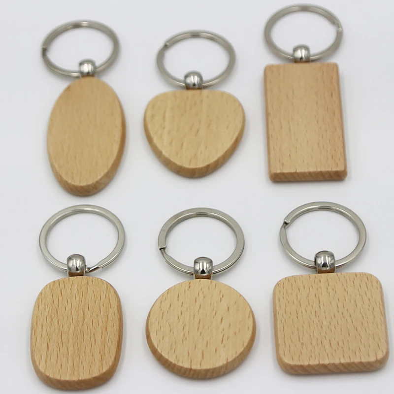 Пустая круглая прямоугольная деревянная цепочка для ключей сделай сам мальчиков
