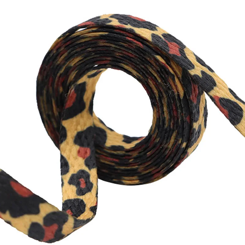 Cordon Classic Leopard Shoelaces Flat Lace for Shoes Jumpman 3 3s Basketball Shoestrings Shoe Accessories Women's sports shoes