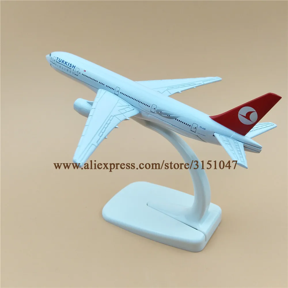 Модель самолета 16 см авиакомпании Турецкие авиалинии B777 модель Боинг 777 из