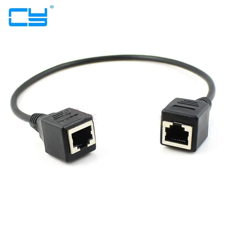 1FT 30 cm 8P8C FTP STP UTP Cat 5e Femea para Cabo de Extensao Network Ethernet сетевой патч корд|Компьютерные кабели
