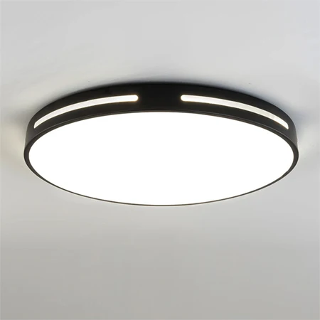 round Black color Круглый потолочный светильник, современный светодиодный потолочный светильник, светильник для гостиной, светильник для спальни, лампы для кухни, потолочный светильник s - Цвет корпуса: round Black color