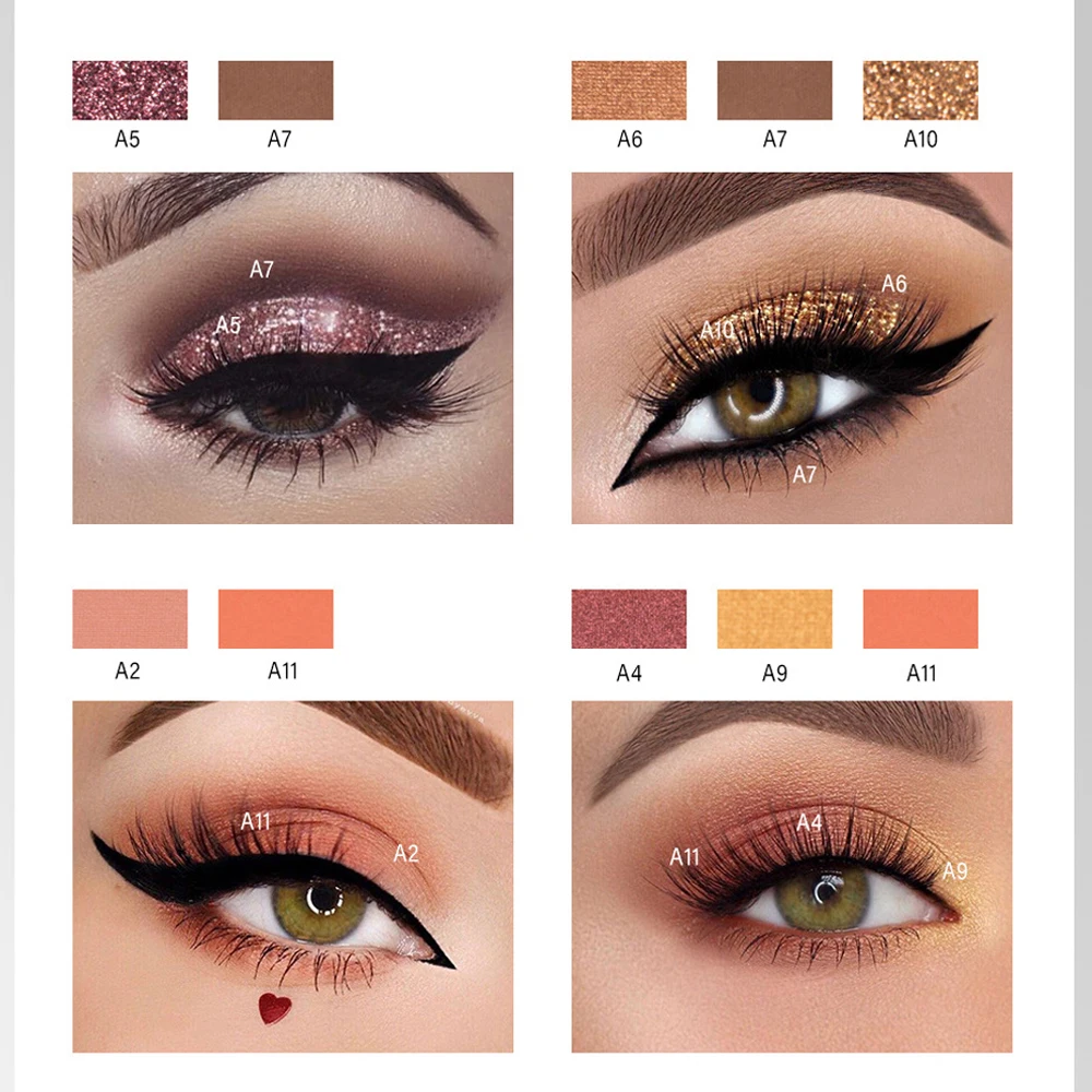 

12 color eyeshadow palette eyeshadow palette glitter shimmer eyeshadow powder matte glitter eyeshadow palette cosmetics