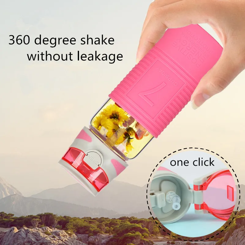 Portable Leak-proof Water Bottle High Quality Tour Outdoor Bicycle Sports Drinking Glass Bottles | Дом и сад