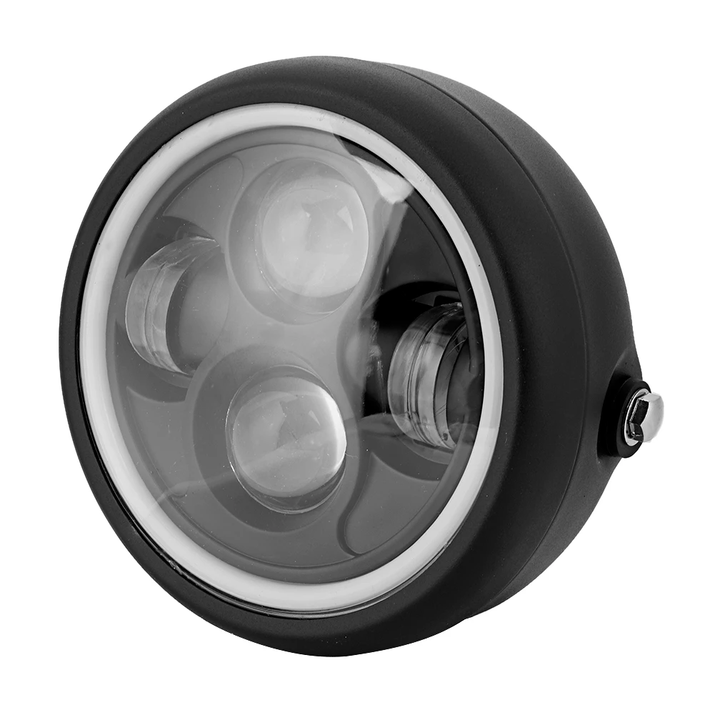 

Retro Style Universal Motorcycle Bright LED Headlight Motorbike Round Front Lamp