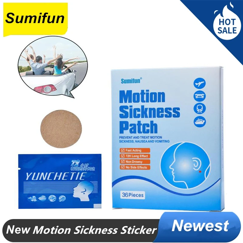 

Motion Sickness Patch Anti Chinese Traditional Herbal Medical Plaster Prevent Vomitng Car plane Motion Sickness Patch