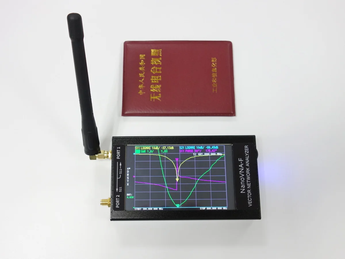 Векторный анализатор сети NanoVNA F VHF/UHF 4 3 дюйма 50 1 ГГц|Детали и аксессуары для