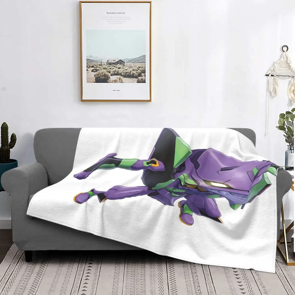 

Shinji-Manta de Robot для домашнего использования, для cama colcha a cuadros, 90, Kawaii, textil de lujo