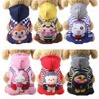 hoodies pet outfits winter pet dog clothes for small dogs puppy coat cotton ropa perro cute thicken warm jackets sweatshirt