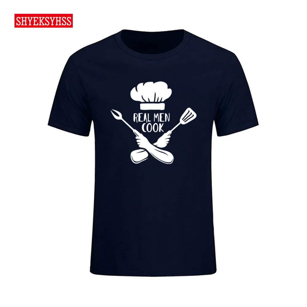 

Men's Tshirt cooking man funny printed T shirt men's casual tops home gift kitchen comfortable cotton T-shirt 2020