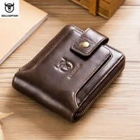 bullcaptain brand mens wallet genuine leather purse male rfid wallet multifunction storage bag coin purse wallets card bags