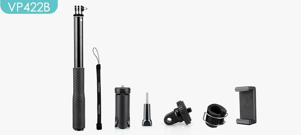 Vamson аксессуары для штатива GoPro монопод Регулируемая селфи палка для GoPro Hero 8 7 6 5 для Xiaomi Yi SJCAM для телефона VP422