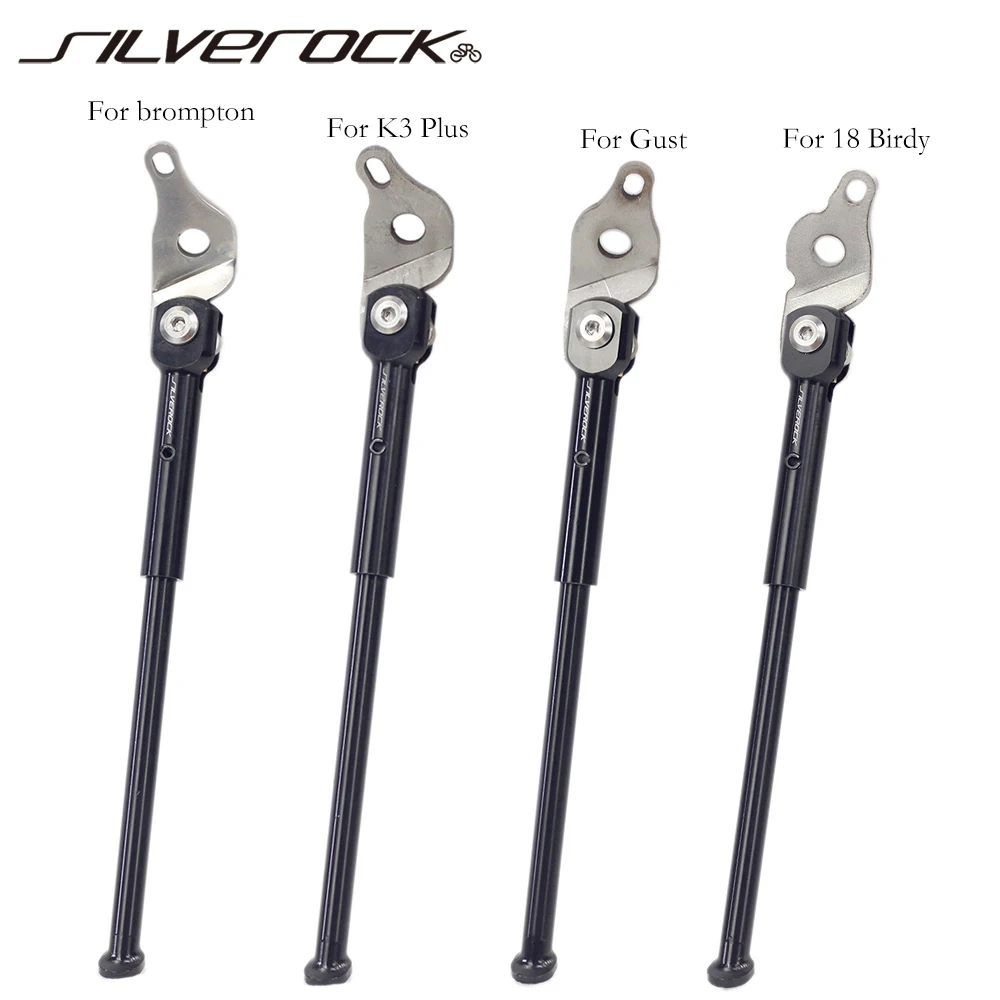 SILVEROCK подставка из сплава 16 дюймов 349 Стояночная подставка для Бромптона 3 60 поворот K3 Plus велосипед птица Тройная задняя ось велосипедная подставка - изображение