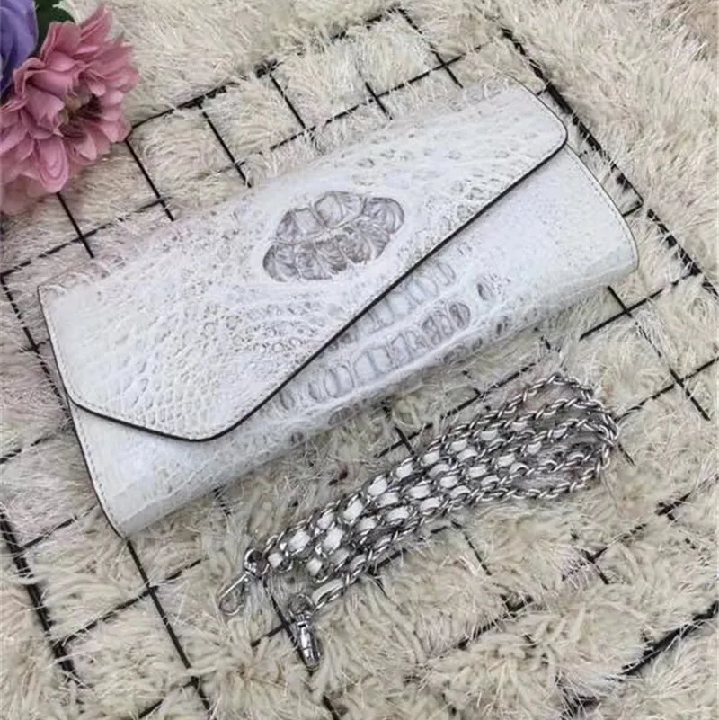 Женский клатч-конверт из натуральной крокодиловой кожи | Сумки на плечо