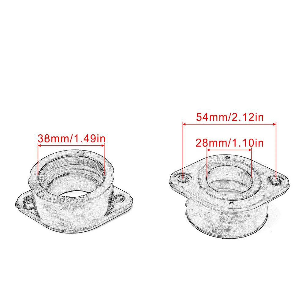 4Pcs Motorcycle Carburetor Interface Adapter for Kawasaki KZ700 ZN700 A1 A2 LTD ZX750 A3 GPZ 750 E1 E2 GPZ750 Turbo | Автомобили и