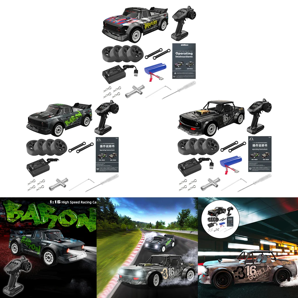 Высокоскоростной автомобиль 4WD с дистанционным управлением в масштабе 1:16 50 км/ч