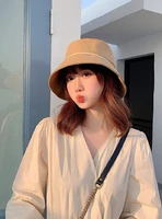 spring summer new womens bucket hat fisherman hat ins all match solid color stitching sunscreen sun visor womens cap