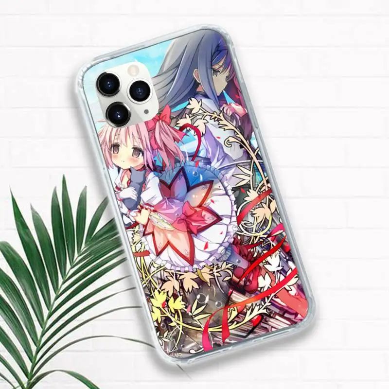 

puella magi madoka magica Phone Case for iPhone 11 12 pro XS MAX 8 7 6 6S Plus X 5S SE 2020 XR mini Luxury brand shell funda
