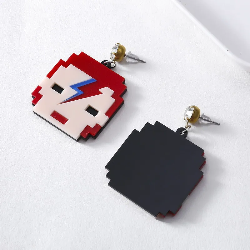 Милые девушки лицо висячие серьги с рисунком для женщин сплав цинка простой