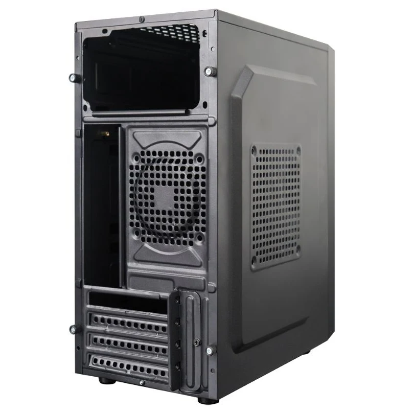 Корпус для компьютера NJoy Daytech CSMN M0000CD CQ01A mATX iATX без БП 2 x USB 2.0 Audio CPU 140 мм no fan окна