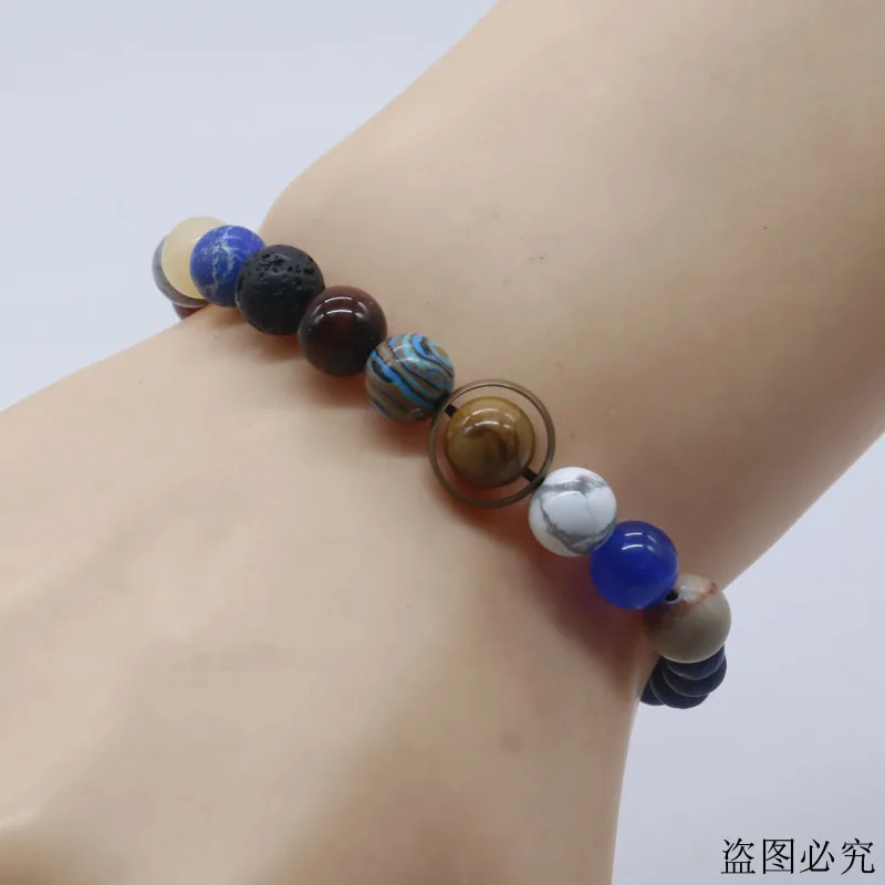 

2020 Universe Solar System Bracelet Women Natural Stone Eight Planets Bracelet Men Best Friends Gift For Him Gift For Her MY8