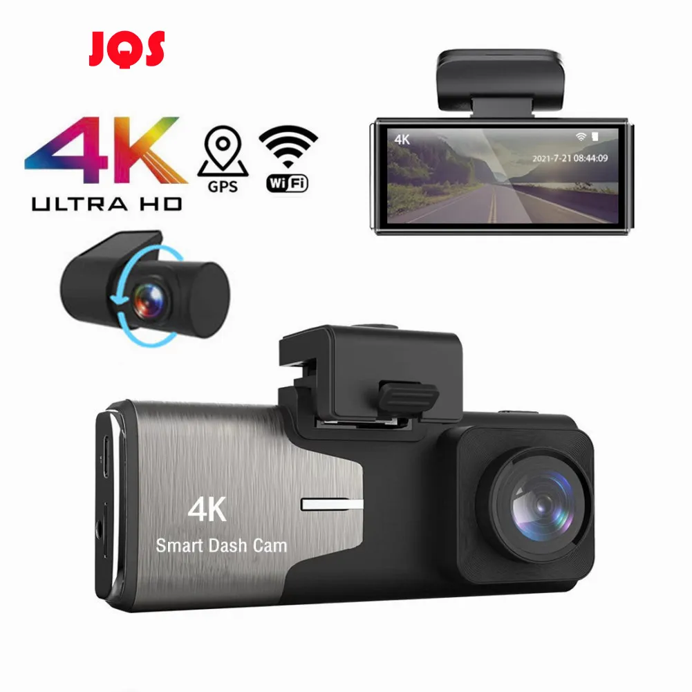 Автомобильный видеорегистратор Mini 4K 4 дюйма 3840*2160P Wi-Fi GPS Sony IMX415 задний вид 1080P |