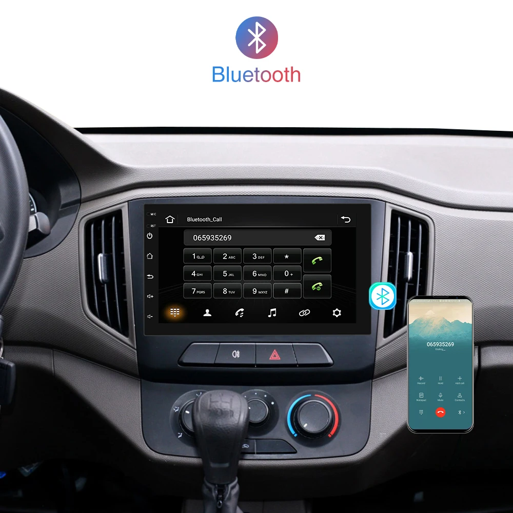 Android 9 1 2Din Прокат Авто Радио стерео Мультимедийный Плеер GPS навигации