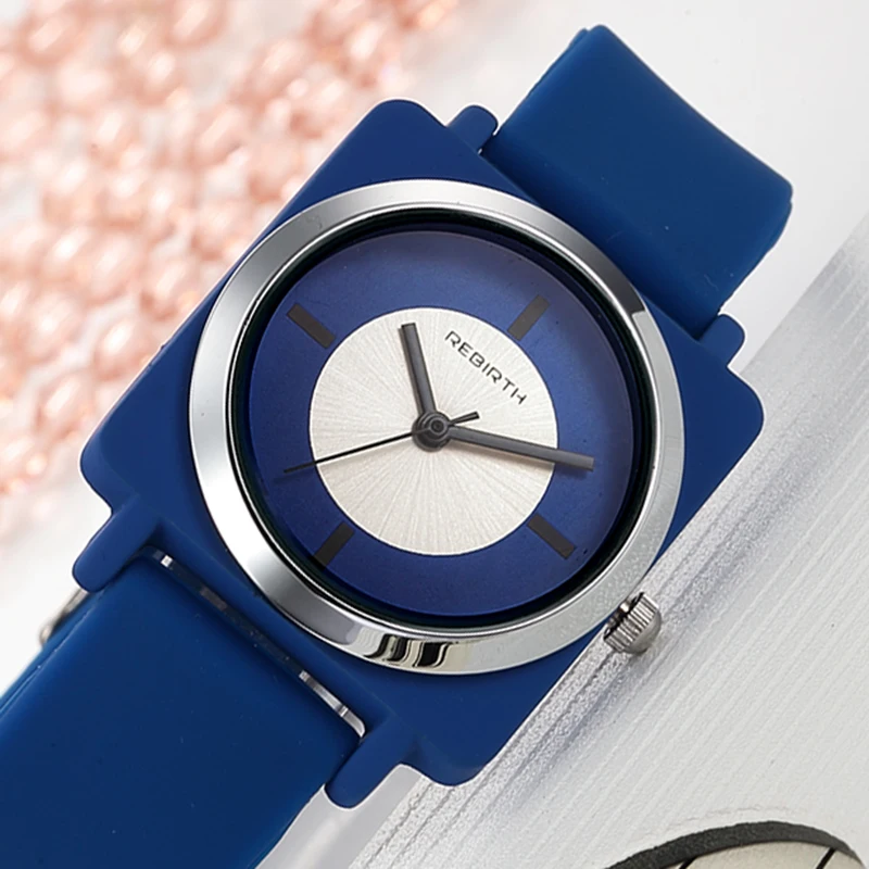 Женские кварцевые часы REBIRTH спортивные для пар повседневные водонепроницаемые