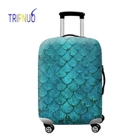 tripnuo feather luggage elastic protective cover animal pattern for 18 32inch suitcase cover travel accessories