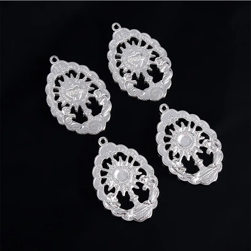 Подвеска JHS с изображением святой католической Девы Марии и Святой Грааля