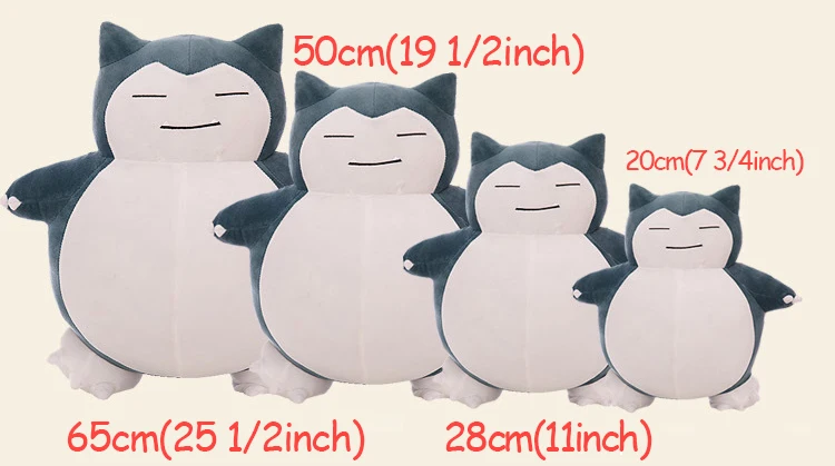 Милый большой Snorlax аниме плюшевые игрушки прекрасный мультфильм японский мягкая большая подушка чучело кукла подарок для детей дропшиппинг
