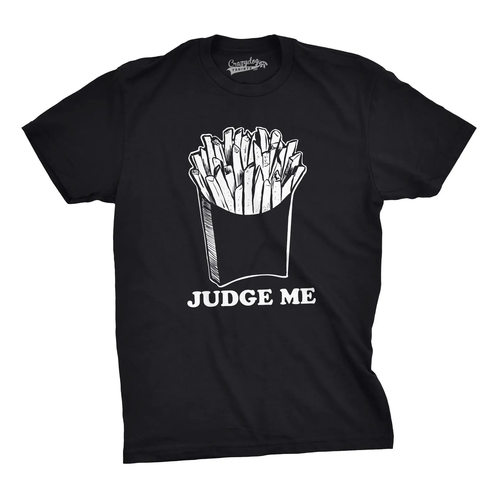 Мужская забавная футболка Judge Me с картофелем фри модная для фаст-фуда лето 2019 |