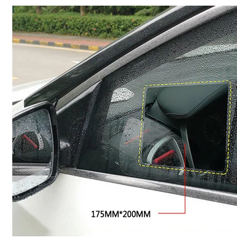 2 шт. Автомобильная зеркальная защитная пленка заднего вида противотуманная на