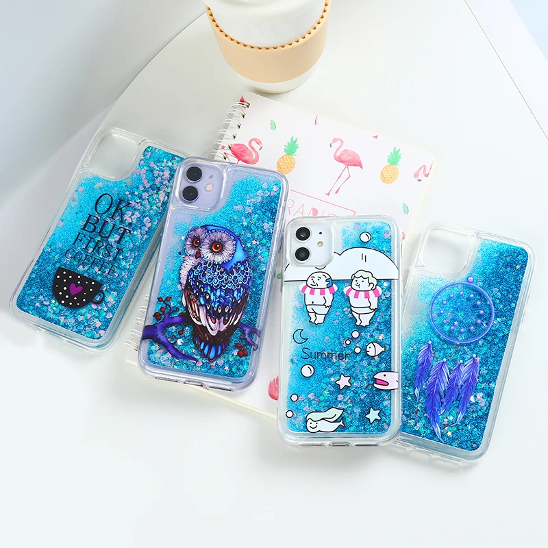 

Realme 5 6 Pro Q Liquid Quicksand Painting Case For OPPO A9 A5 2020 A37 A5 A3S A5S A12 AX7 A7N A11K A77 F3 Soft Cover Funda