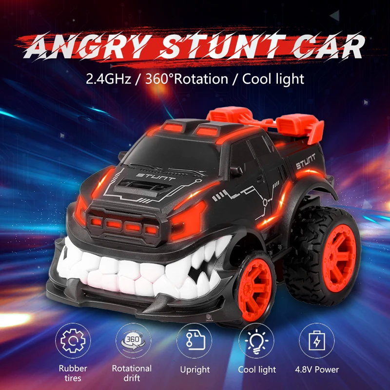 RC автомобиль трюк автомобиль 360 вращается и переворачивается гоночный автомобиль дистанционного управления для детей подарок на день рождения светильник на радиоуправлении светодиодные машины для детей