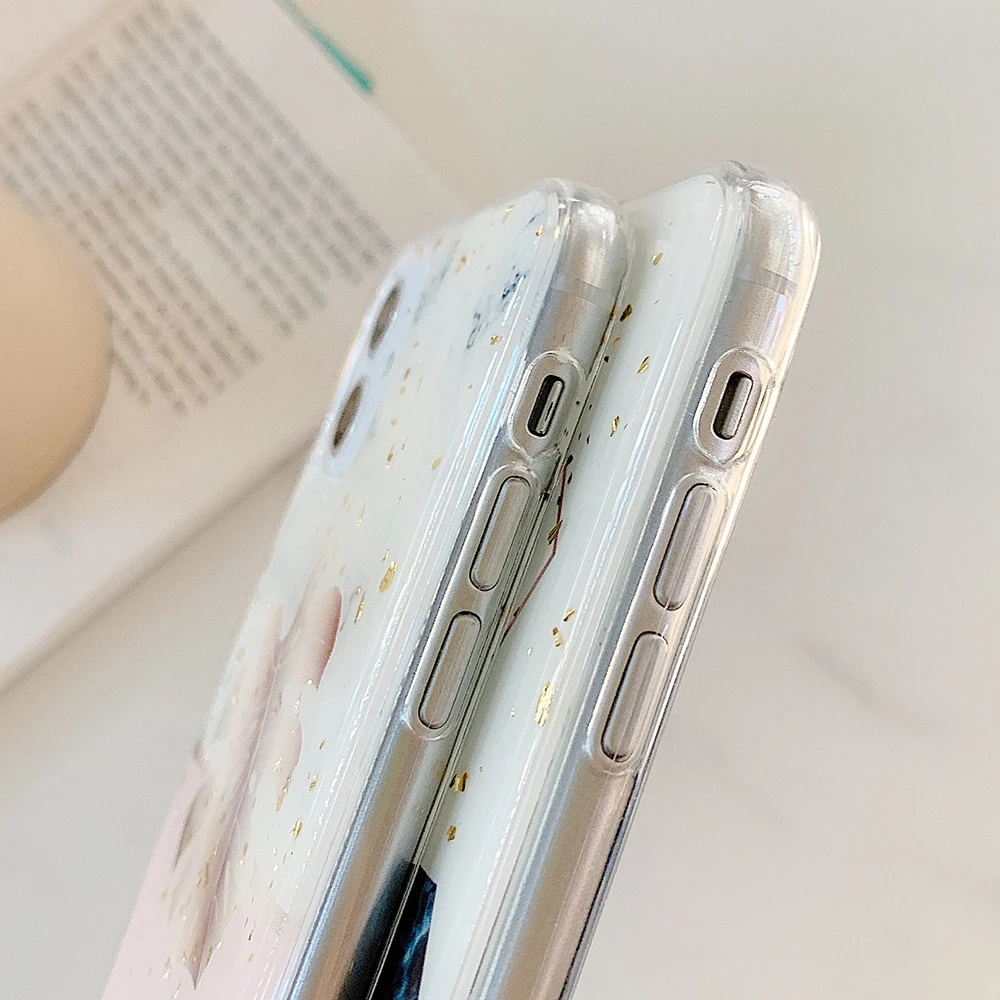 Чехол SUYACS с геометрическим рисунком банановых листьев для телефона iPhone 12 Pro Max 11 XS
