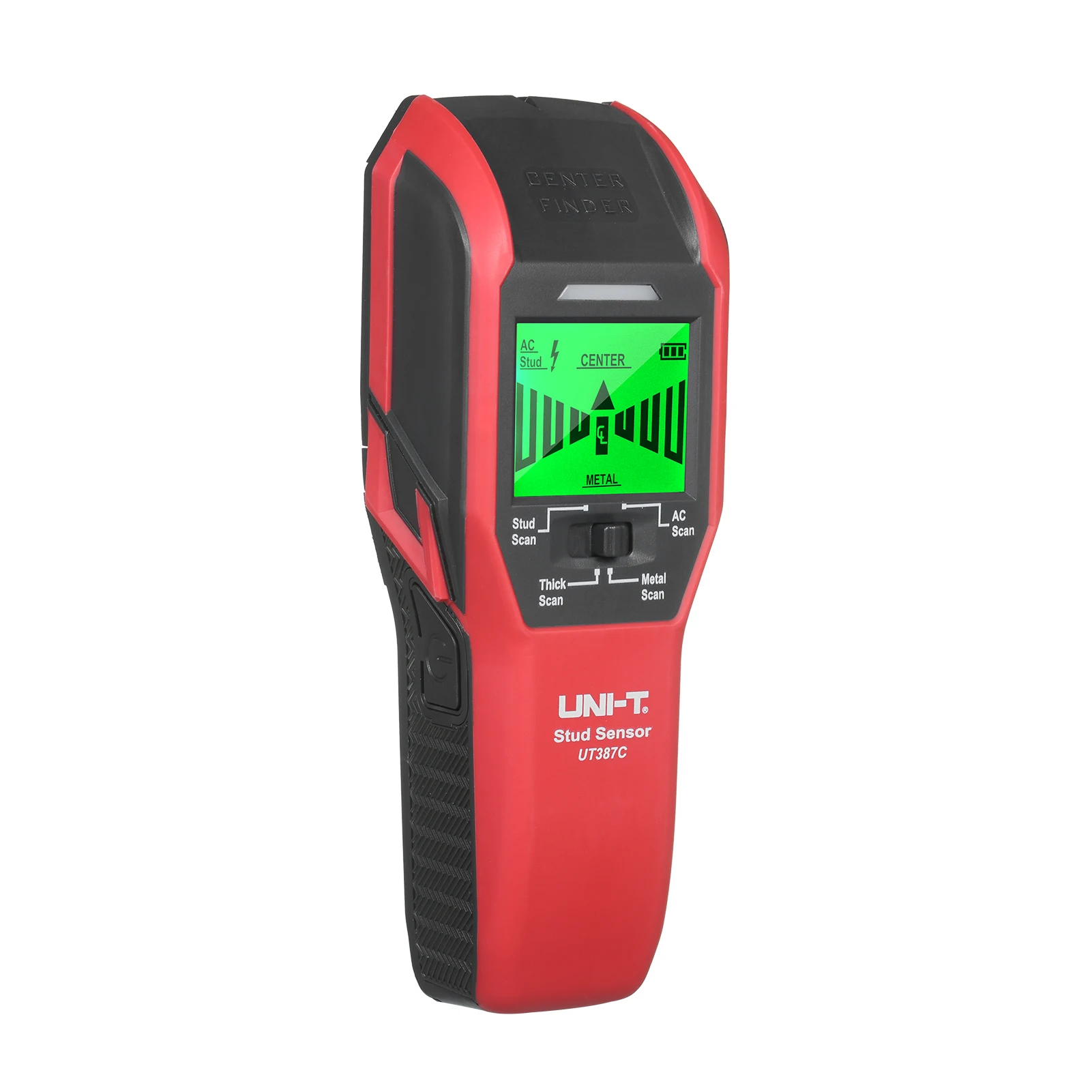 

UNI-T UT387C Wall Scanner With LCD Digital Display Metal Detector Metal Wood Studs Finder AC Voltage Live Wire Cable Warning