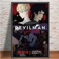 modern art picture home decor nordic style canvas painting wall art devilman crybaby anime hd print modular living room posters