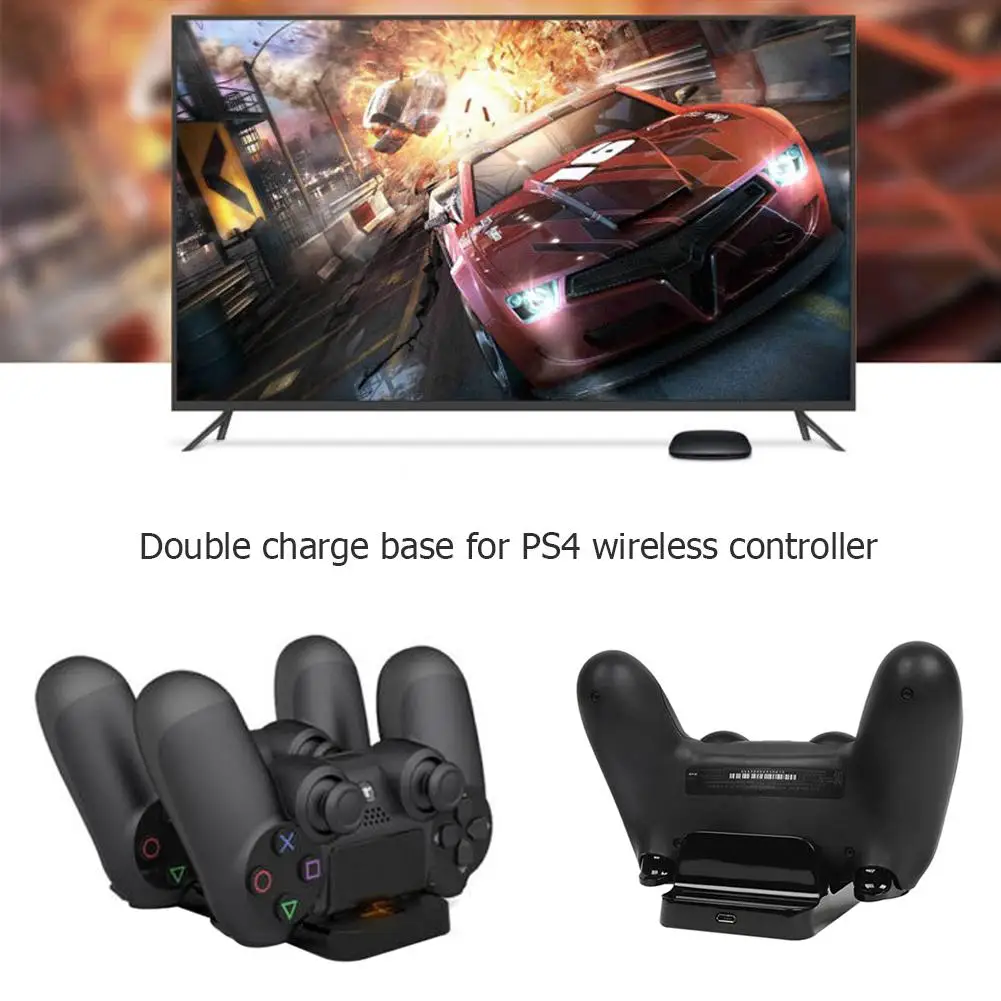 Зарядная станция с двумя USB Подставка для PS4 Игровые приставки 4 игровой