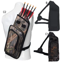 sport multi pocket zipper storage bag shoulder back archery pot storage bag large capacity archery storage bag