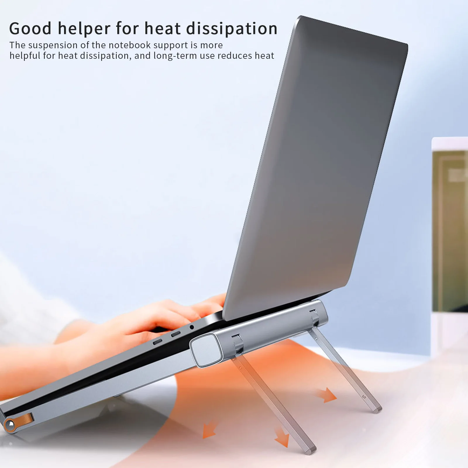 

Adjustable Foldable Laptop Stand Non-slip Desktop Laptop Holder Notebook Stand Magnetic Anti-slip Laptop Bracket for Office Desk