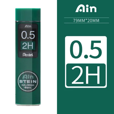 Pentel Pencil C275 свинцовый стержень Stein Enhanced Silica 0,5*60 мм 2 H, H, HB, B, 2B, 3B, 4B механический карандаш Пишущие принадлежности - Цвет: 2H