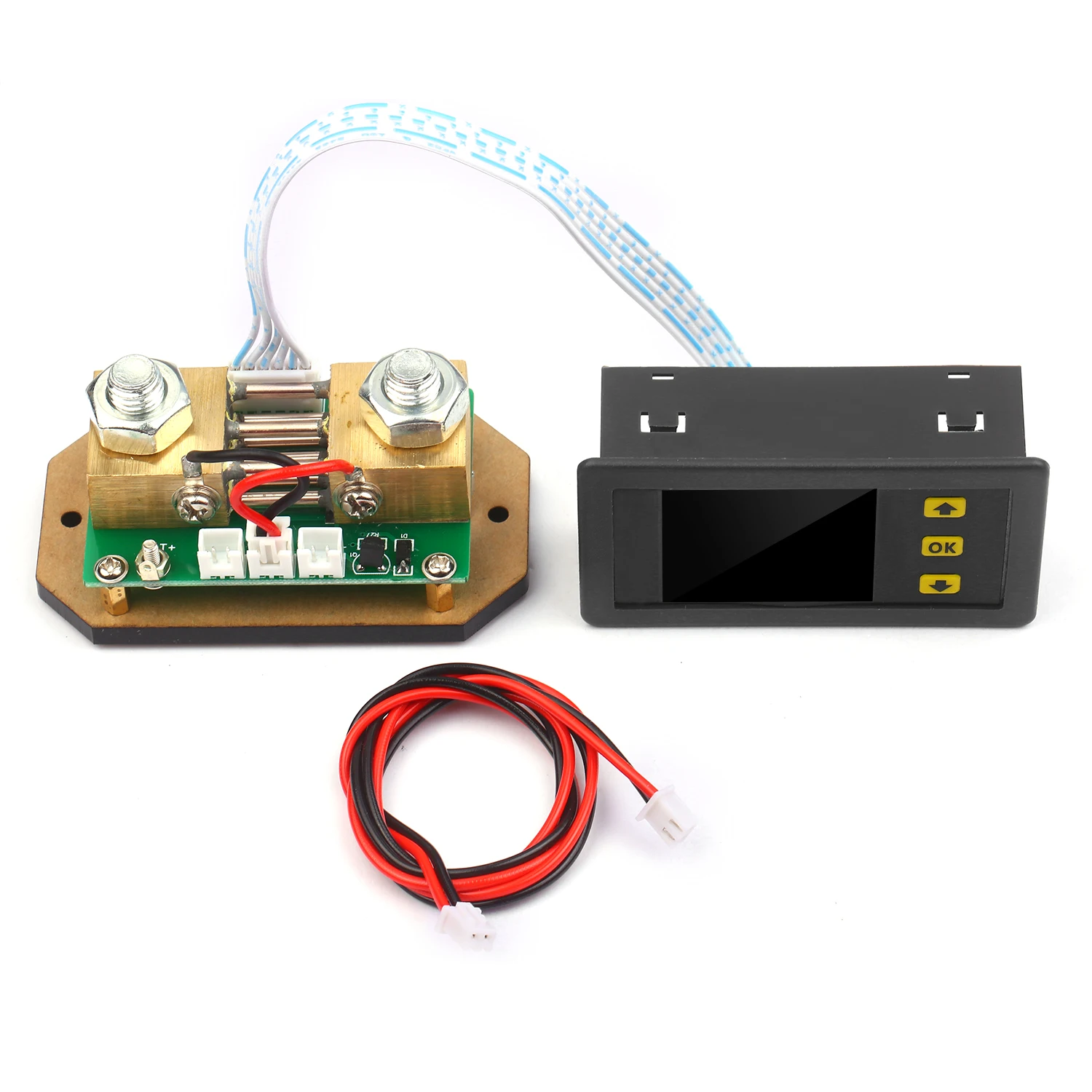 

90V 0-500A Digital LCD Display Coulometer 2-way Current Measurement Voltmeter Ammeter Watt Meter Voltage Current Energy Monitor
